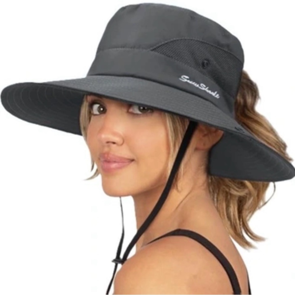 Stylish Gray Outdoor Sun Hat